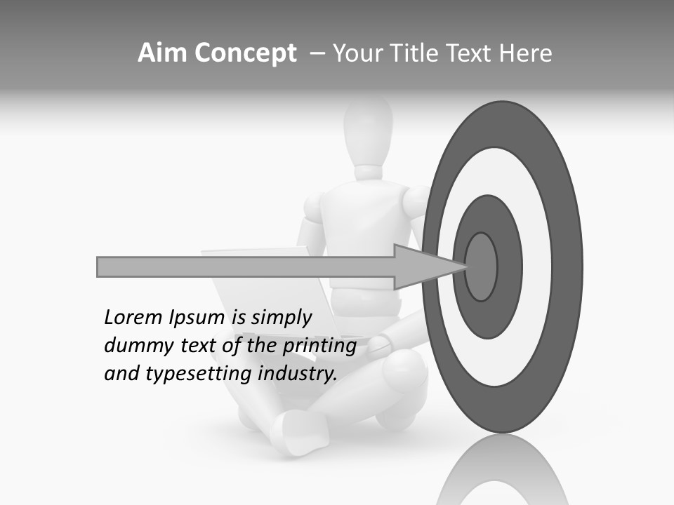 Reflection Heart Vector PowerPoint Template