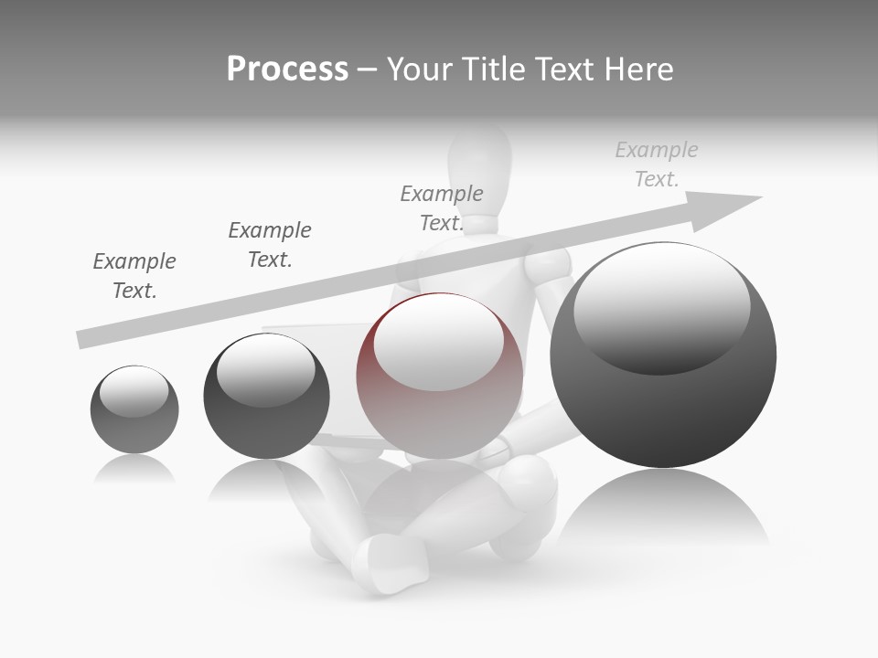 Reflection Heart Vector PowerPoint Template