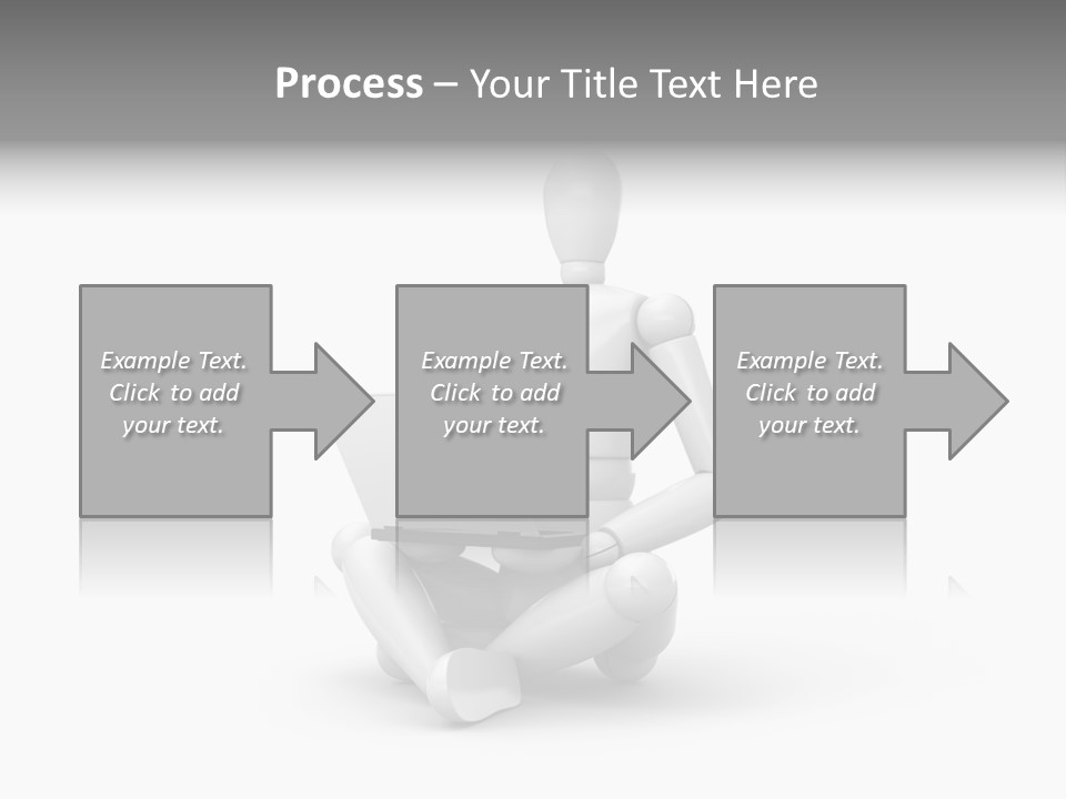 Reflection Heart Vector PowerPoint Template