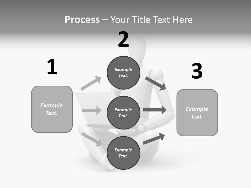 Reflection Heart Vector PowerPoint Template