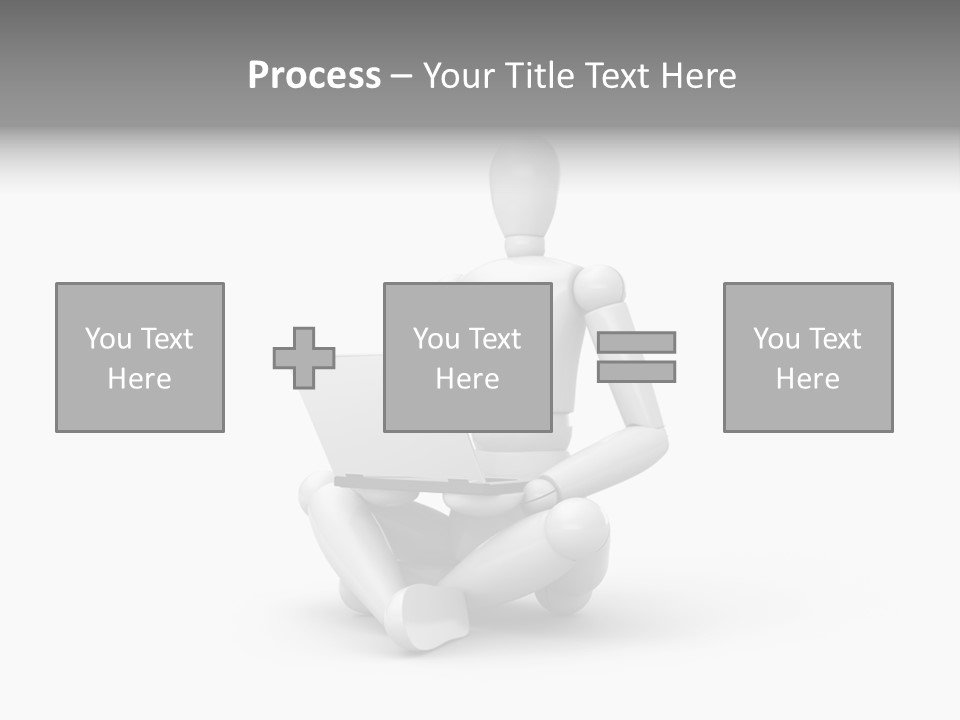 Reflection Heart Vector PowerPoint Template