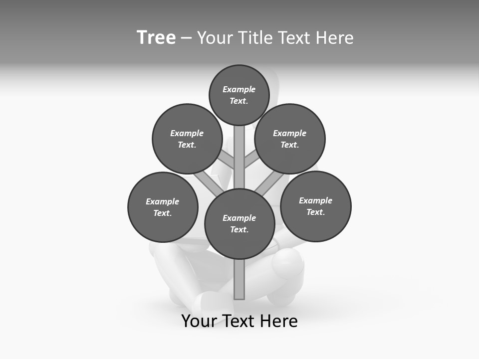 Reflection Heart Vector PowerPoint Template