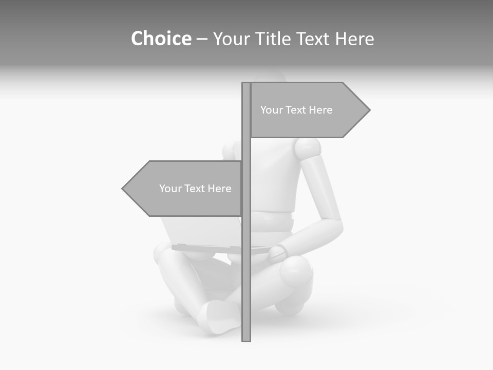 Reflection Heart Vector PowerPoint Template