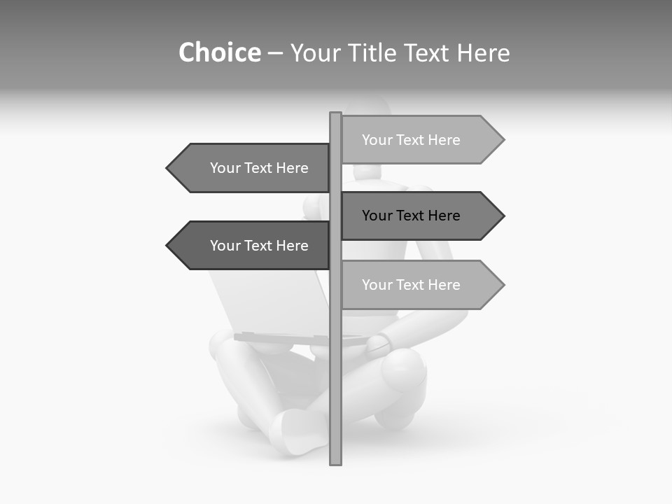 Reflection Heart Vector PowerPoint Template