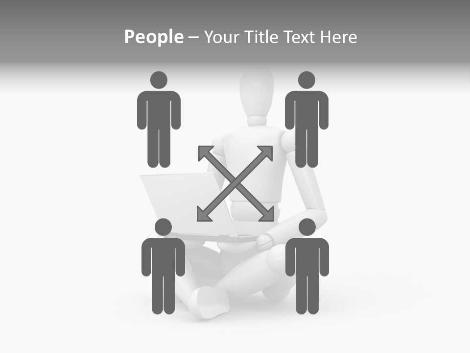 Reflection Heart Vector PowerPoint Template