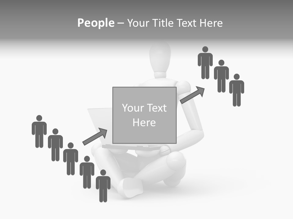 Reflection Heart Vector PowerPoint Template