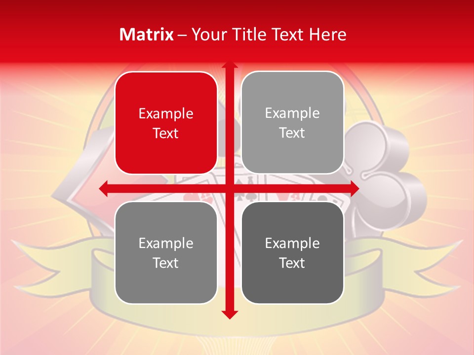 Gamble Bell Red PowerPoint Template