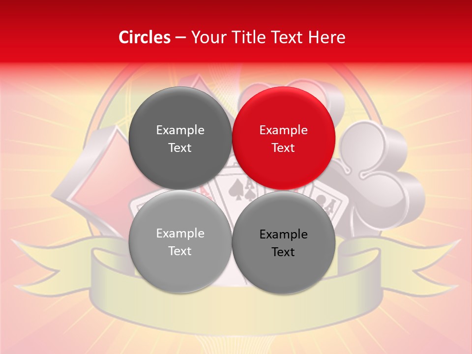 Gamble Bell Red PowerPoint Template