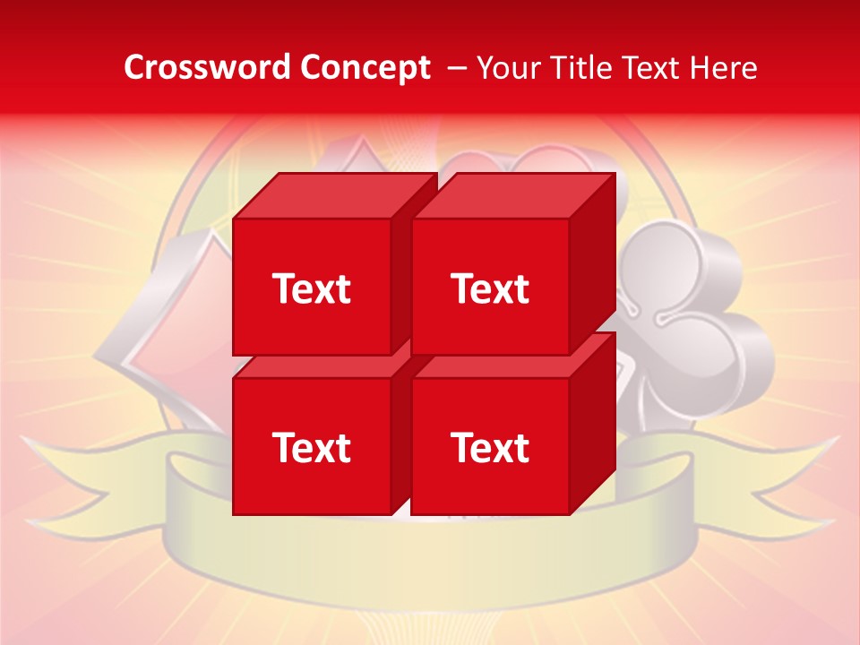 Gamble Bell Red PowerPoint Template