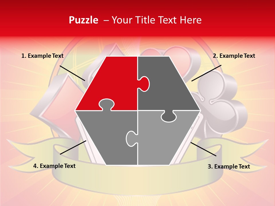 Gamble Bell Red PowerPoint Template