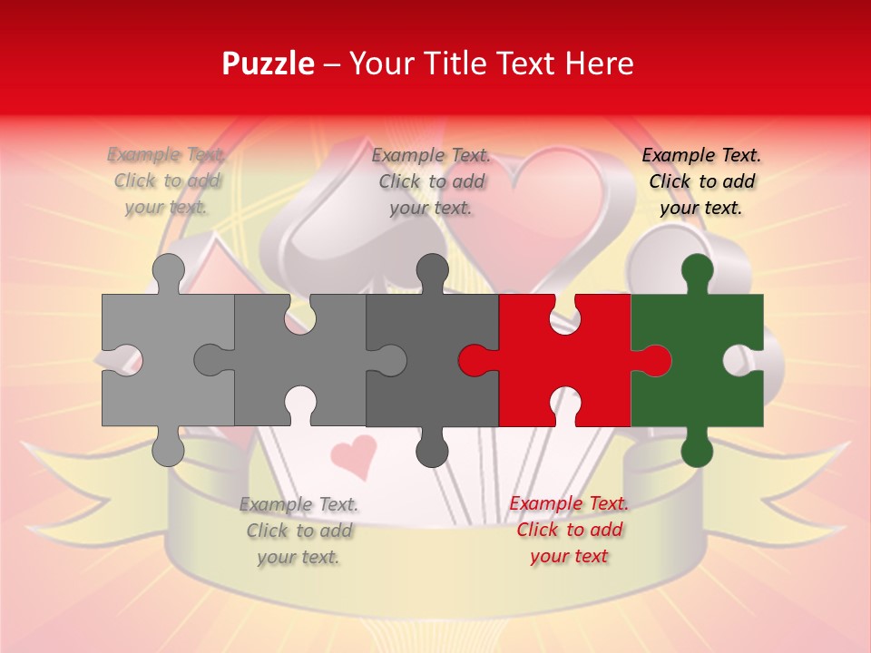 Gamble Bell Red PowerPoint Template