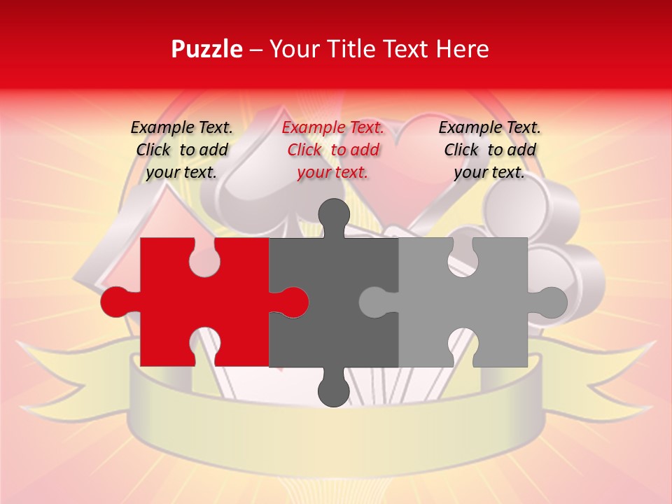 Gamble Bell Red PowerPoint Template