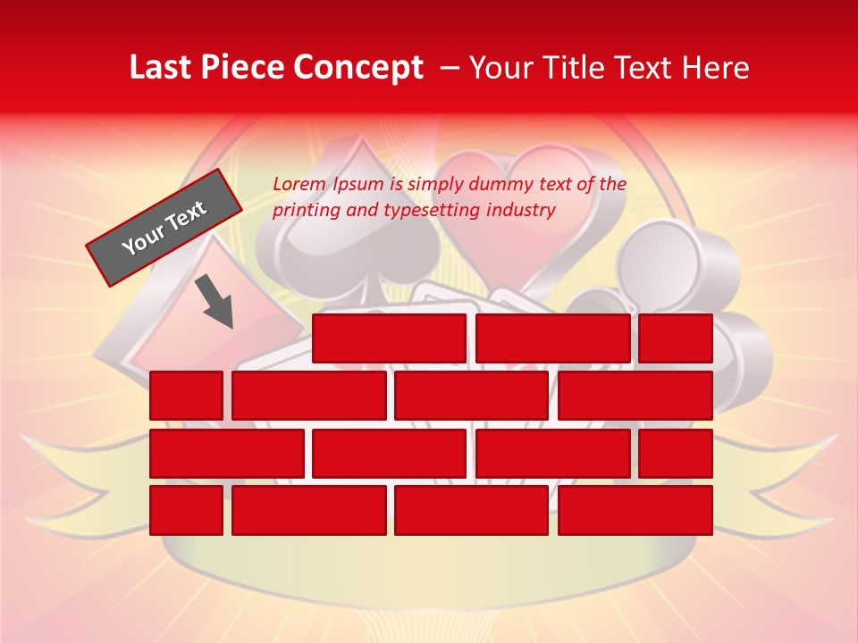 Gamble Bell Red PowerPoint Template