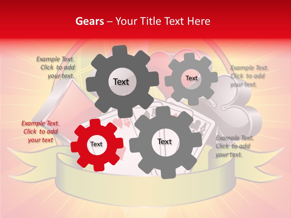 Gamble Bell Red PowerPoint Template