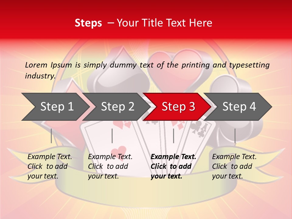 Gamble Bell Red PowerPoint Template