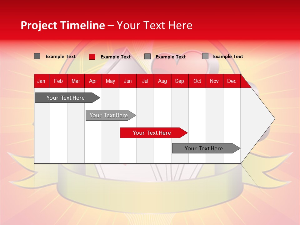 Gamble Bell Red PowerPoint Template