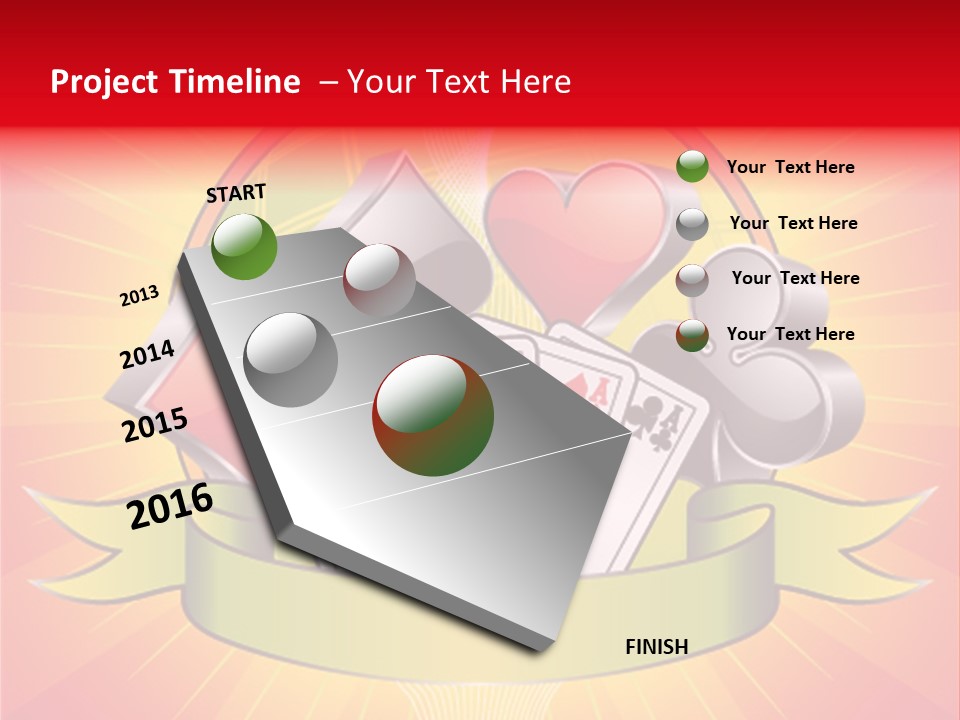 Gamble Bell Red PowerPoint Template