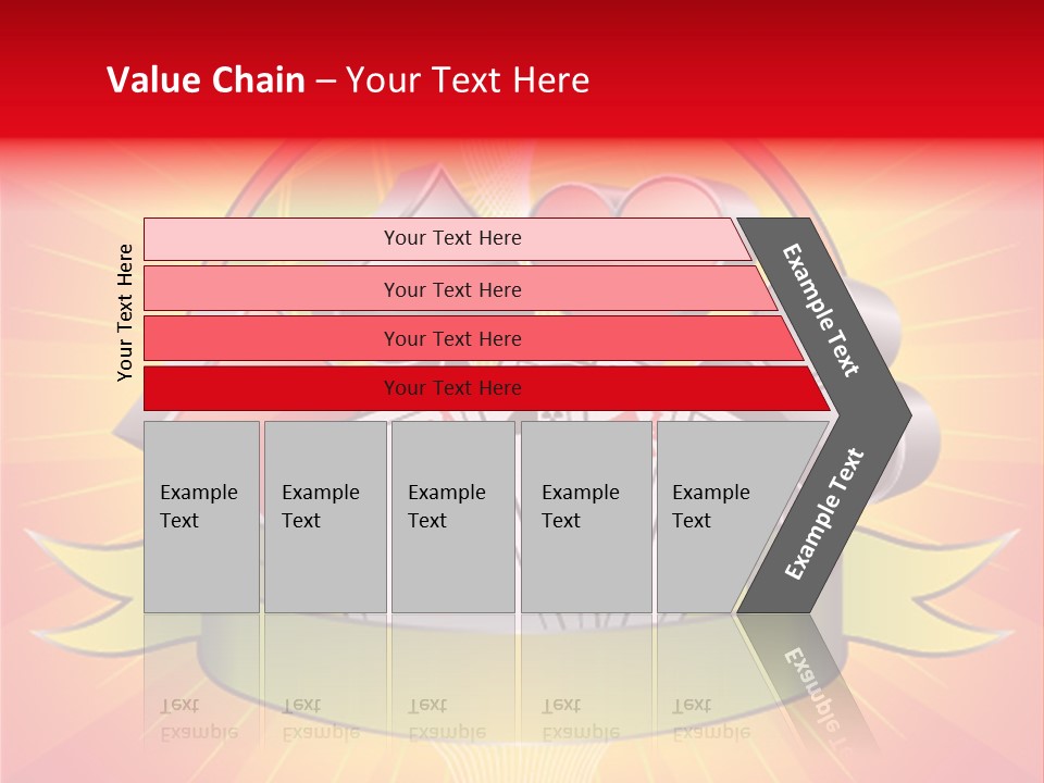 Gamble Bell Red PowerPoint Template