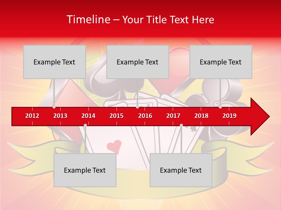 Gamble Bell Red PowerPoint Template