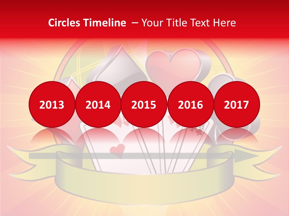 Gamble Bell Red PowerPoint Template