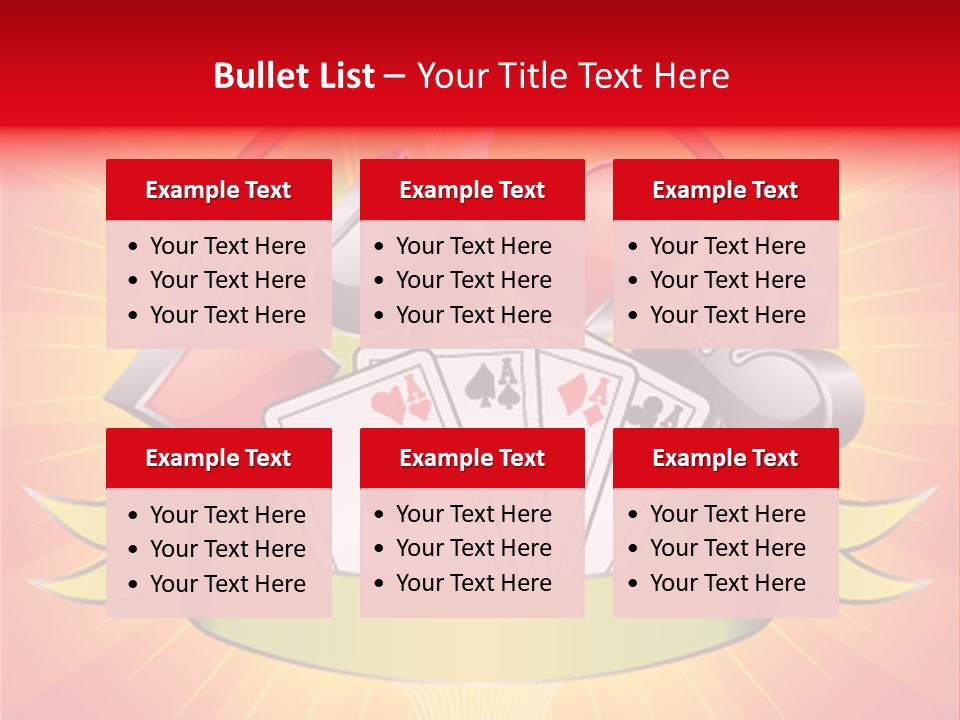 Gamble Bell Red PowerPoint Template
