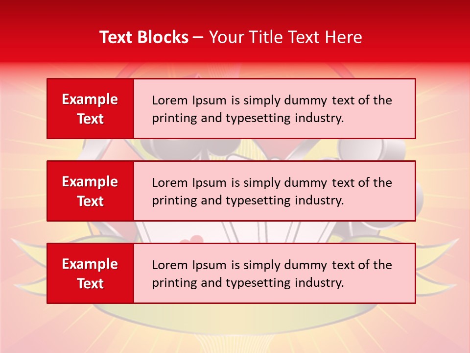 Gamble Bell Red PowerPoint Template