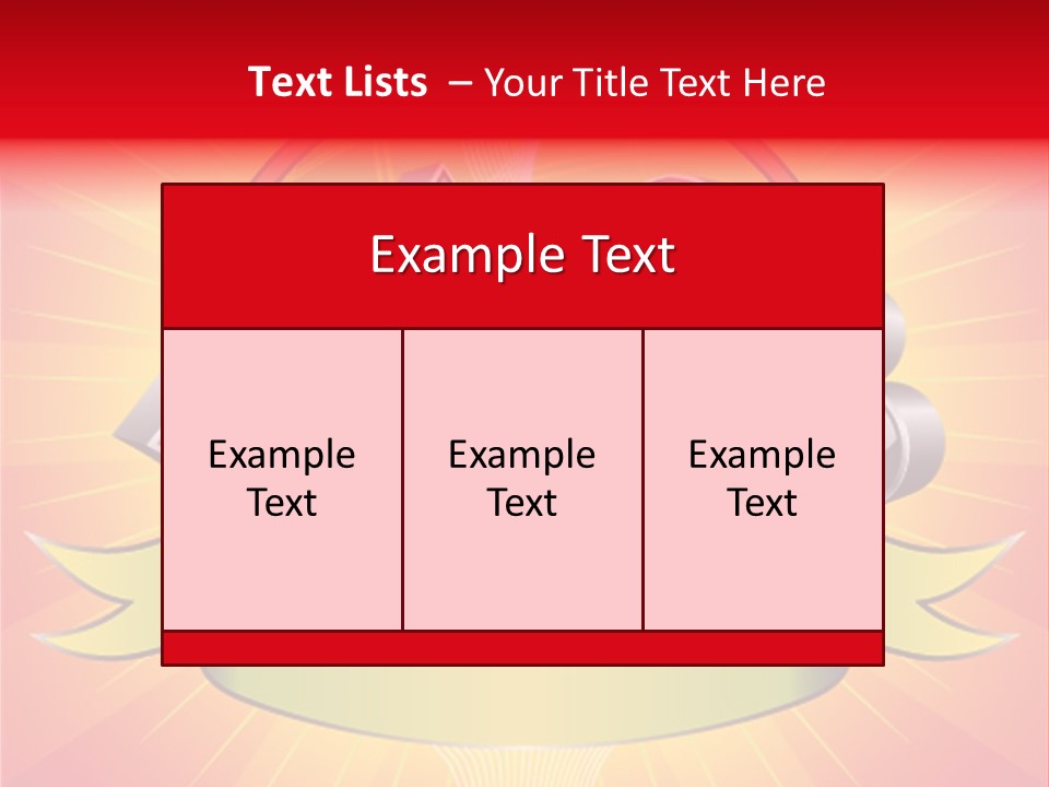Gamble Bell Red PowerPoint Template
