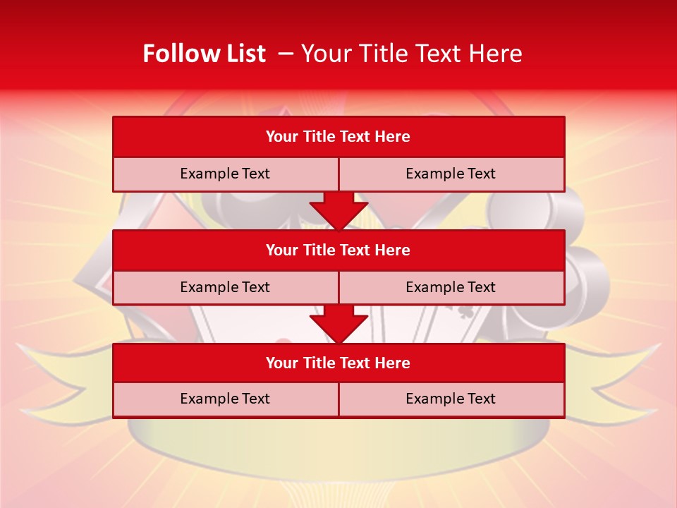 Gamble Bell Red PowerPoint Template