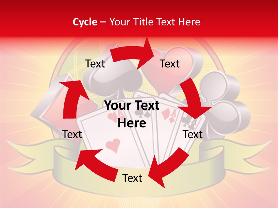 Gamble Bell Red PowerPoint Template
