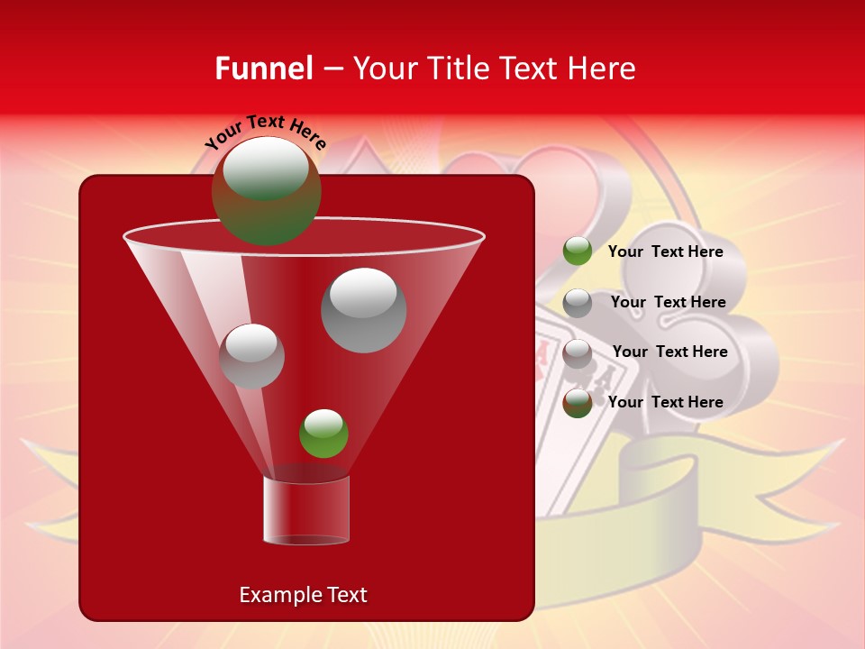 Gamble Bell Red PowerPoint Template