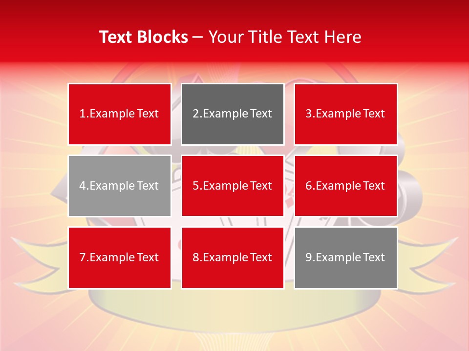 Gamble Bell Red PowerPoint Template