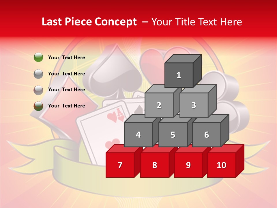 Gamble Bell Red PowerPoint Template