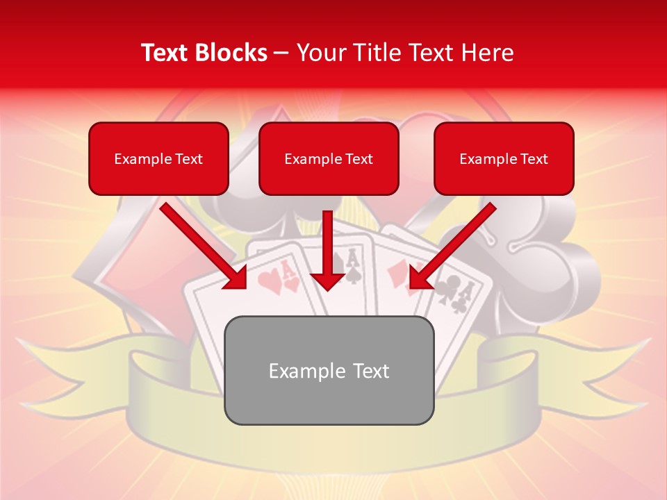 Gamble Bell Red PowerPoint Template