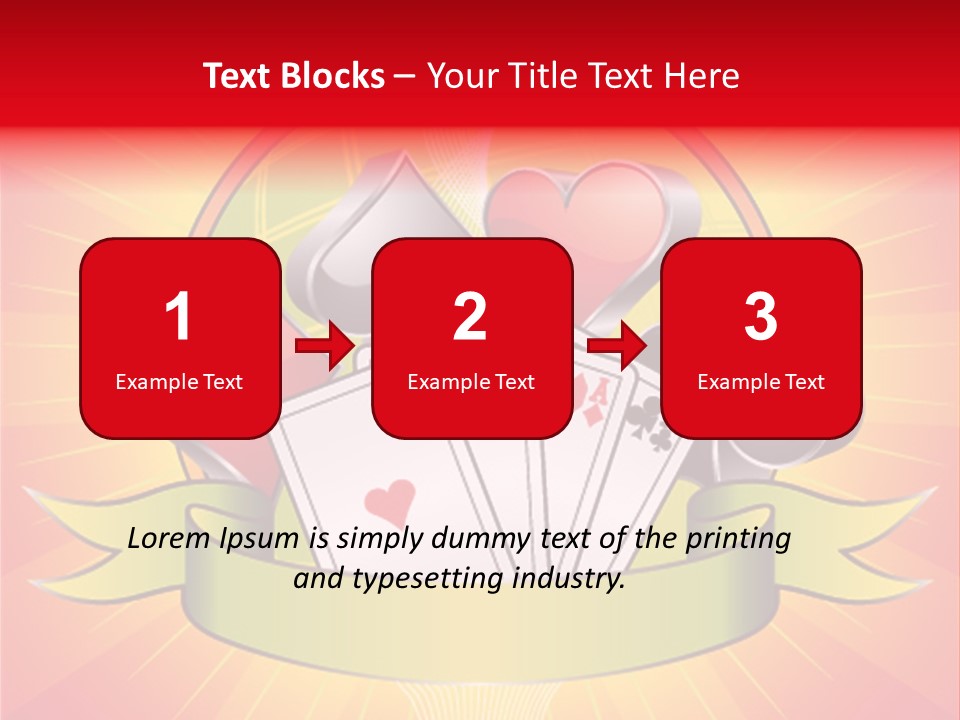 Gamble Bell Red PowerPoint Template