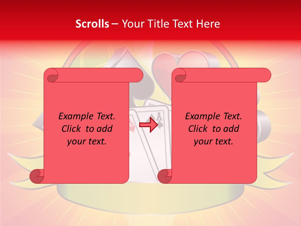 Gamble Bell Red PowerPoint Template