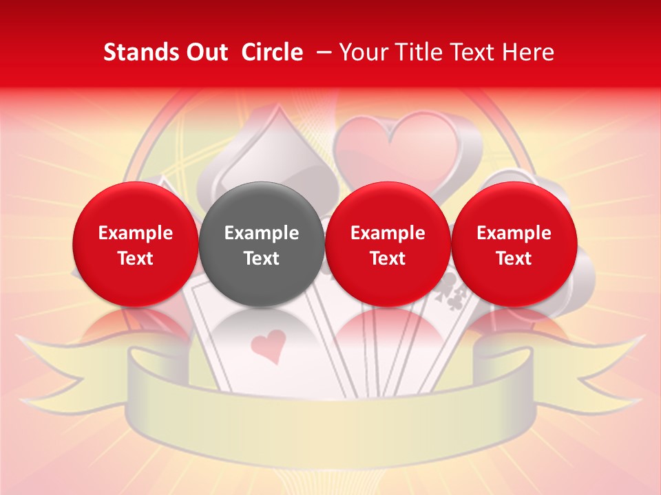 Gamble Bell Red PowerPoint Template