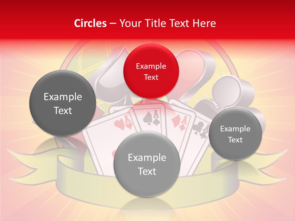 Gamble Bell Red PowerPoint Template
