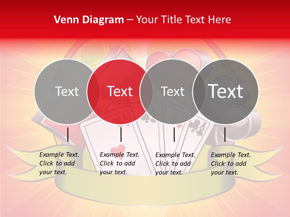 Gamble Bell Red PowerPoint Template