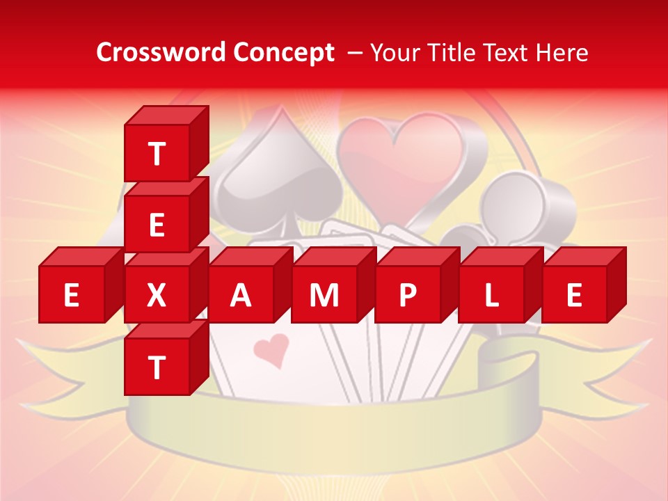 Gamble Bell Red PowerPoint Template