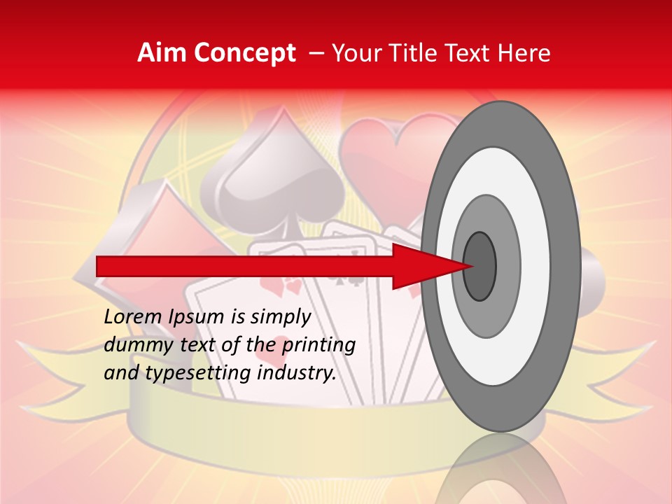 Gamble Bell Red PowerPoint Template