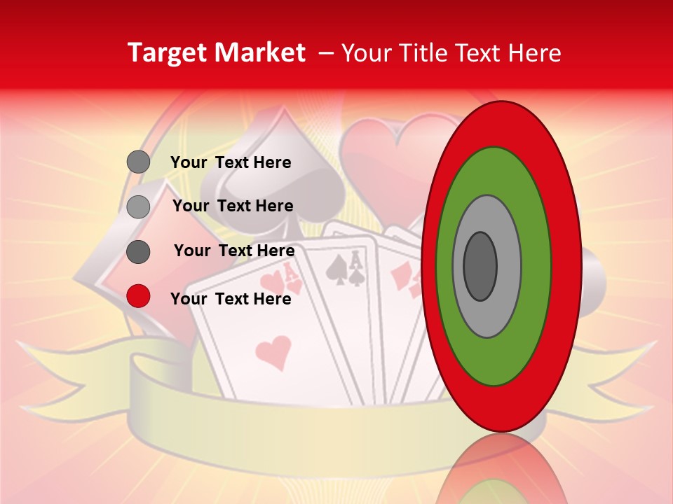 Gamble Bell Red PowerPoint Template