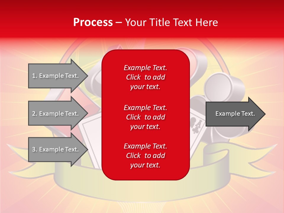Gamble Bell Red PowerPoint Template
