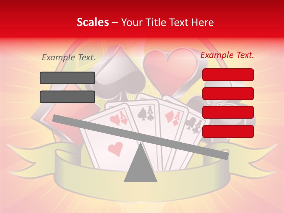 Gamble Bell Red PowerPoint Template