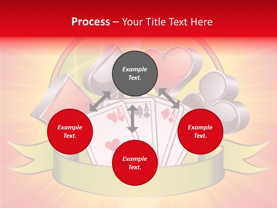 Gamble Bell Red PowerPoint Template