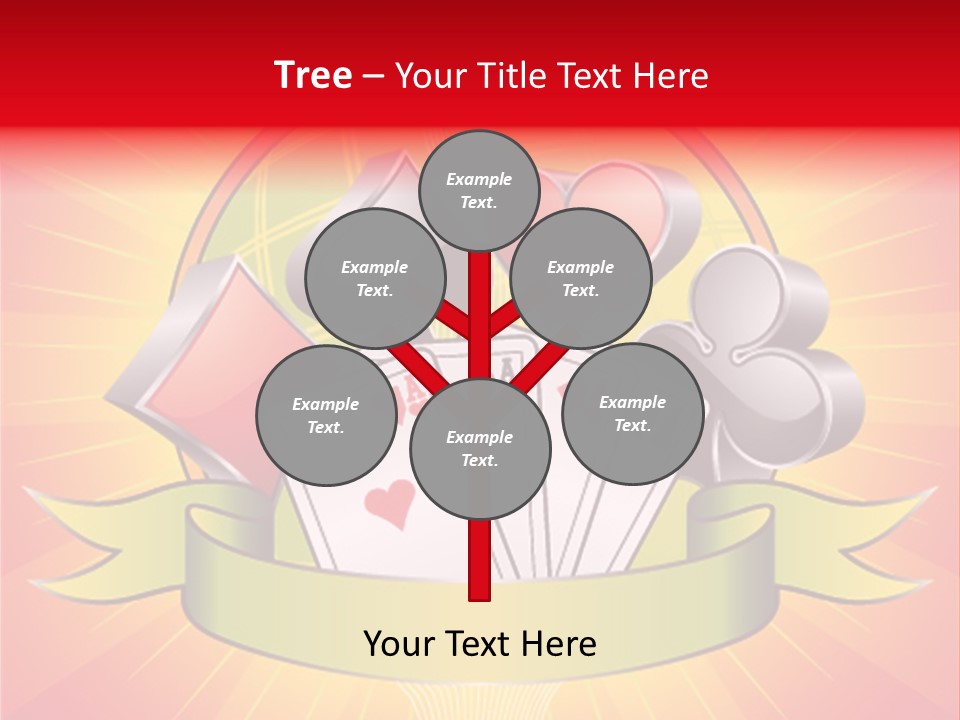 Gamble Bell Red PowerPoint Template