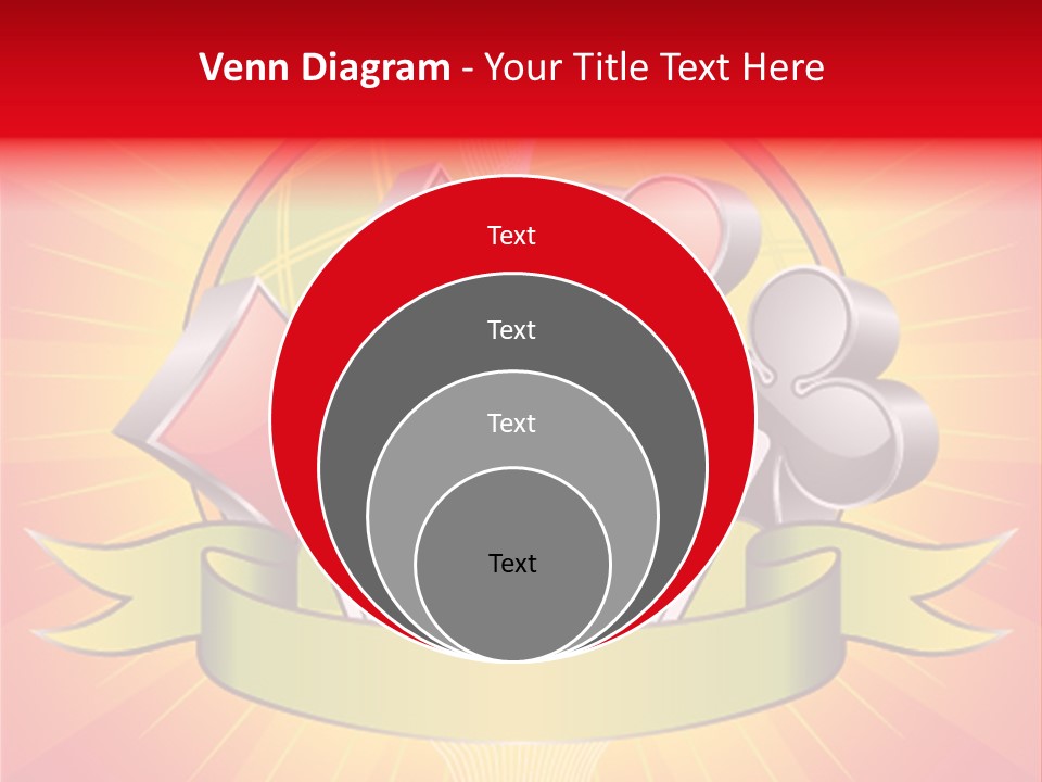 Gamble Bell Red PowerPoint Template