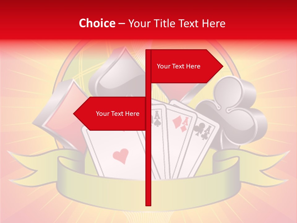 Gamble Bell Red PowerPoint Template