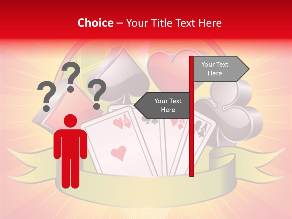Gamble Bell Red PowerPoint Template