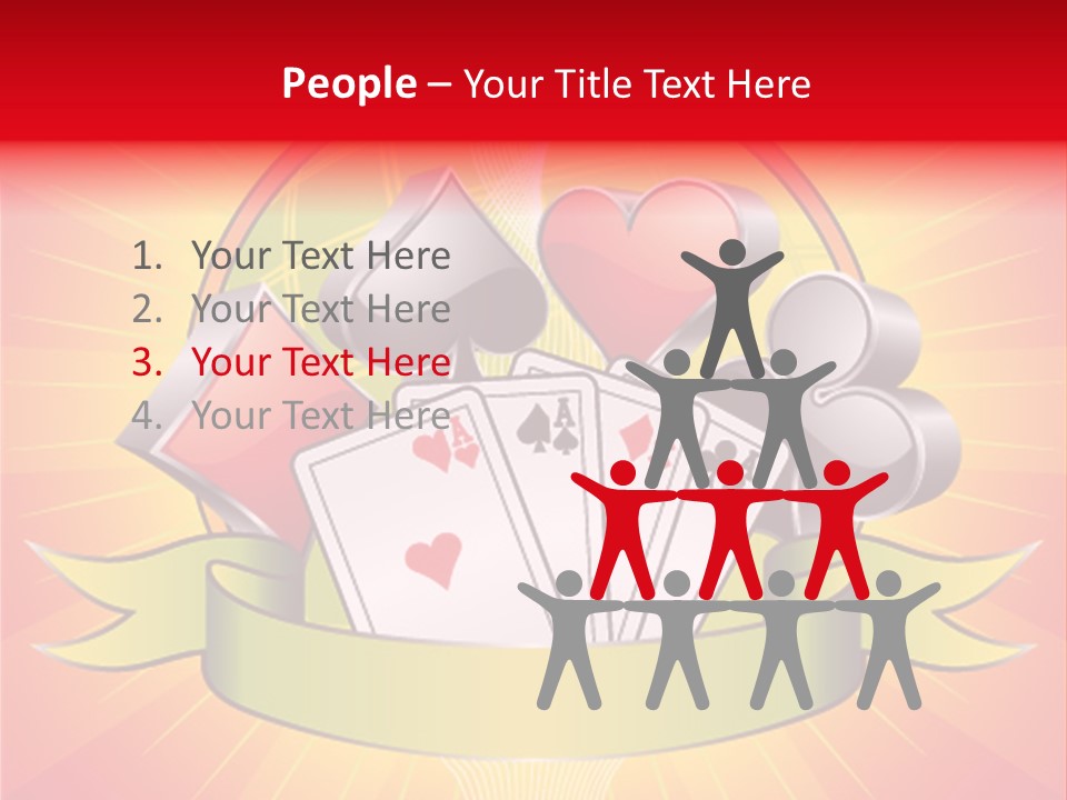 Gamble Bell Red PowerPoint Template