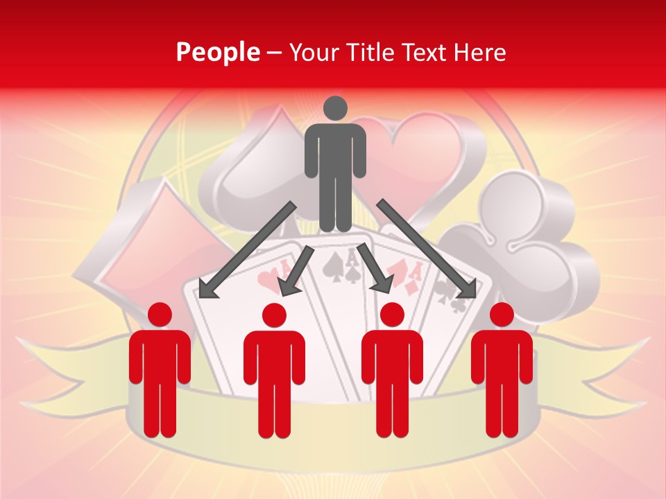 Gamble Bell Red PowerPoint Template